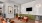 lounge area with green cabintry